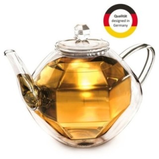 Bule de Vidro Duplo Diamond Design - 800ml