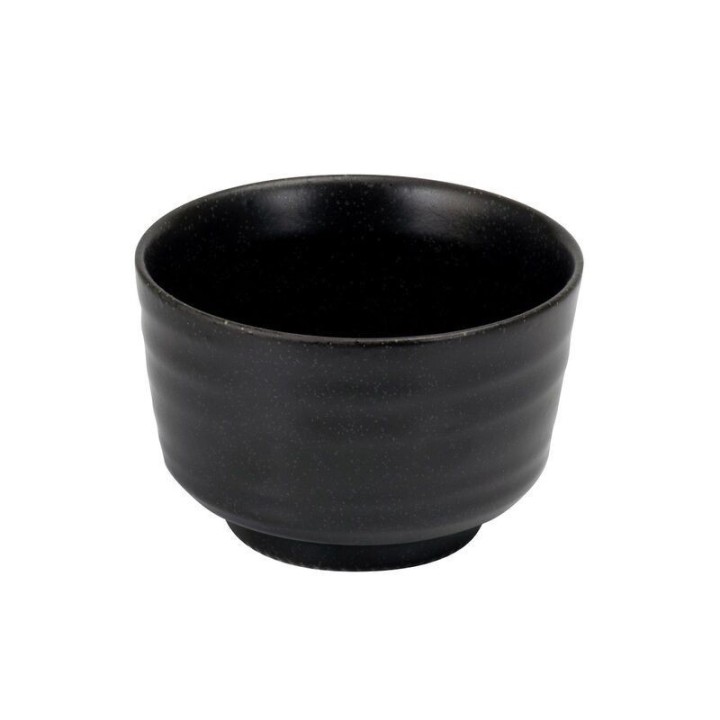 Taza de porcelana para matcha - Chawan Black - Accesorios para el té