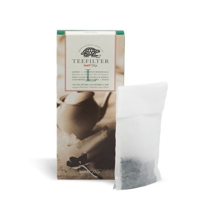 Filtros de papel tamaño L - 100 unidades - Accesorios para té