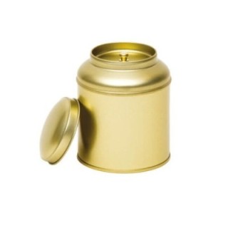 Lata Dourada Redonda com Tampa - 100grs