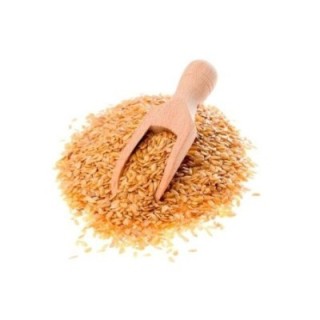 Semillas de lino dorado (Linum usitatissimum) - crujientes naturales - Bolsa de 1 kg