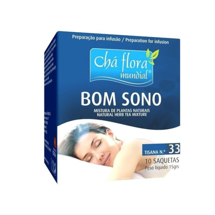 Tisana Bom Sono (Tisana para dormir bien) - aromática - 10 bolsitas
