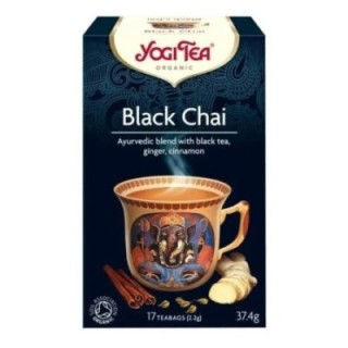 Yogi Tea Black Chai Bio - 17 bolsitas - canela y jengibre