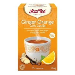 Yogi Tea Laranja e Gengibre Bio - 17 Saquetas