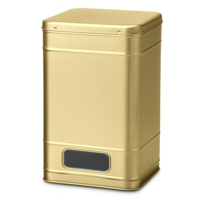 Lata Dourada com Visor para Expositor - 2kg - Acessórios de Chá