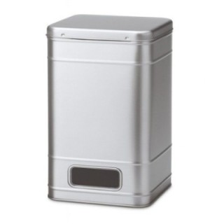 Lata plateada con visor para expositor - 2 kg - Accesorios para té