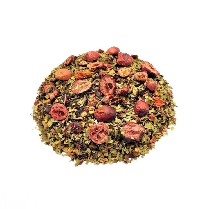 Tisana revitalizante de arándano y mate: energía y frescura - Bolsa de 1 kg