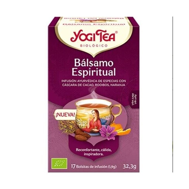 Yogi Tea Bálsamo Espiritual - 17 bolsitas - vainilla y cacao