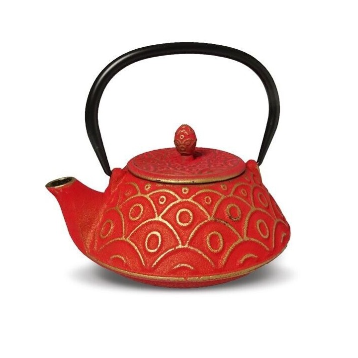 Tetera de hierro rojo Benxi – 800 ml - Accesorios para el té