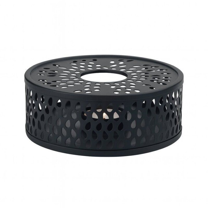 Calentador de té de acero inoxidable - Leaf Black - Ø 14 cm - Accesorios para el té