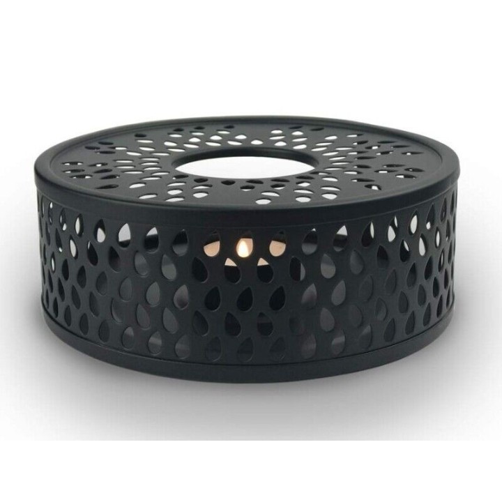 Tea Warmer Aço Inoxidável - Leaf Black - Ø 14cm