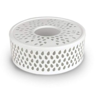 Tea Warmer Aço Inoxidável - Leaf White - Ø 14cm