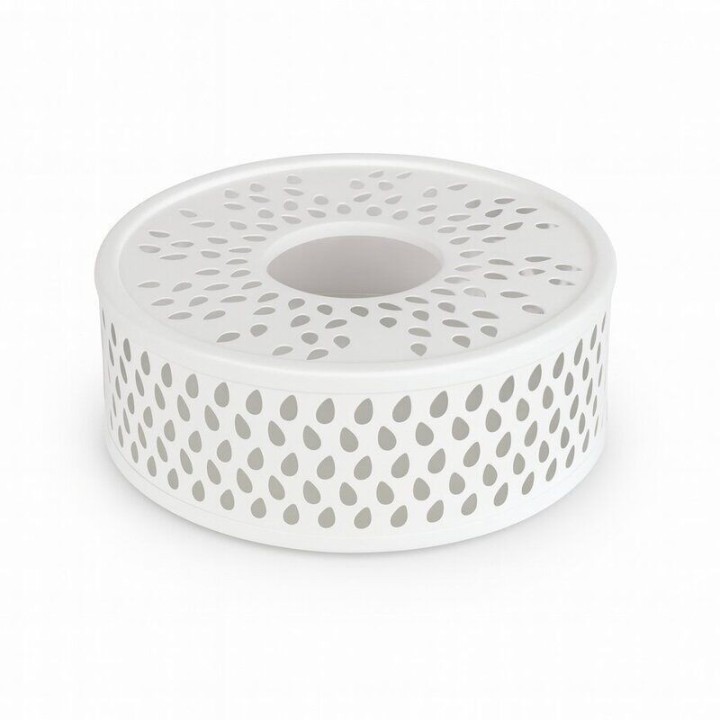 Calentador de té de acero inoxidable - Leaf White - Ø 14 cm - Accesorios para el té