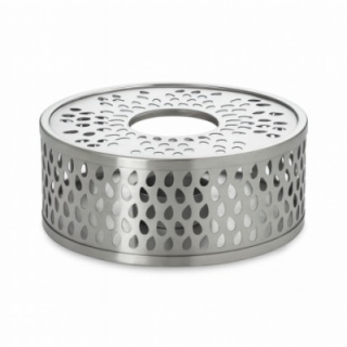 Calentador de té de acero inoxidable - Leaf Silver - Ø 14 cm - Accesorios para el té