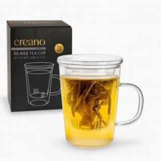 Taza de vidrio Teaglass con infusor de vidrio - 400 ml - Accesorios para té