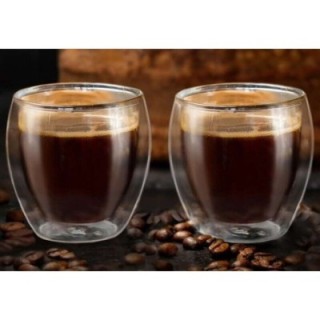 Vasos de vidrio doble Expresso Creano - 2 x 100 ml - Accesorios para té