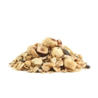 Granola con avellanas y semillas - crujiente natural - Bolsa de 1 kg