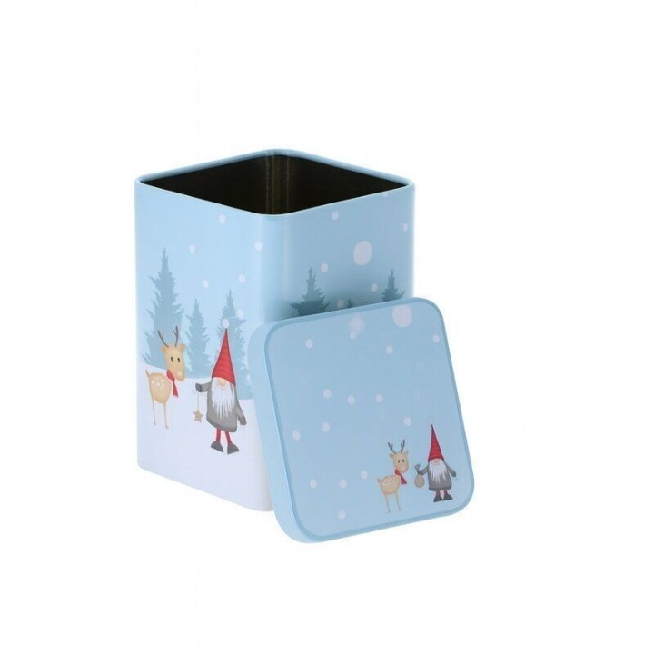 Lata cuadrada Duende de Navidad – 100 g - Accesorios para el té