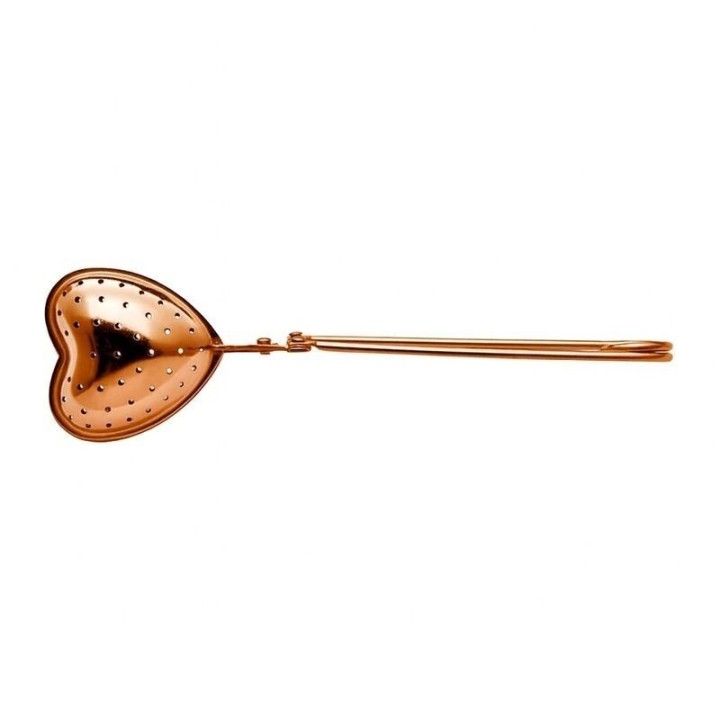 Infusor para Chá - Pinça com Coração Rosa